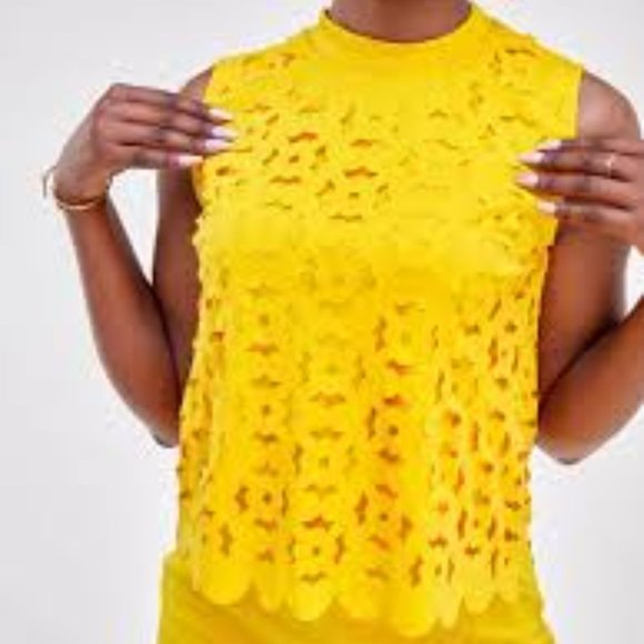 Cut Out Top Yellow Juniors XL - Picture 2 of 8